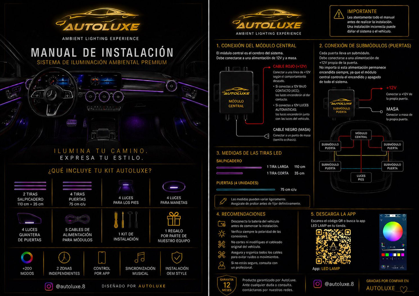 Kit Universal Dinámico Autoluxe — Standard